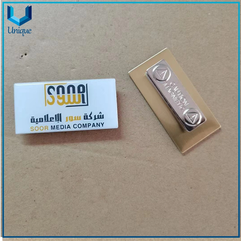 Custom Design Saudi Arab Brass+Printing with Epoxy Metal Brooch with Magnet, Factory Wholesale Cheap Good Quality Offset Lapel Pin