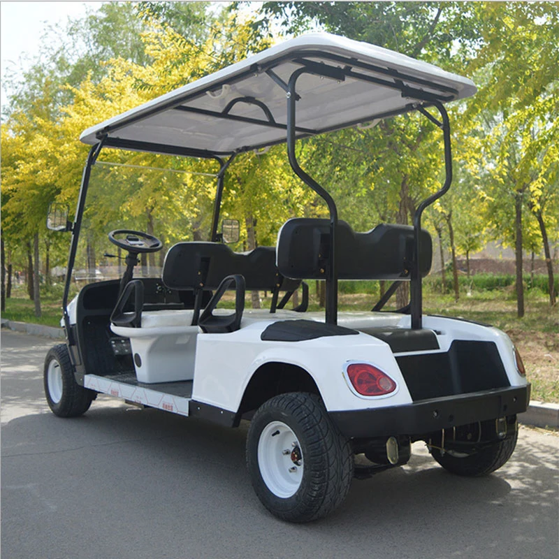 Chinese Made 4 Seater Electric Golf Carts Sightseeing Car with CE Certificates