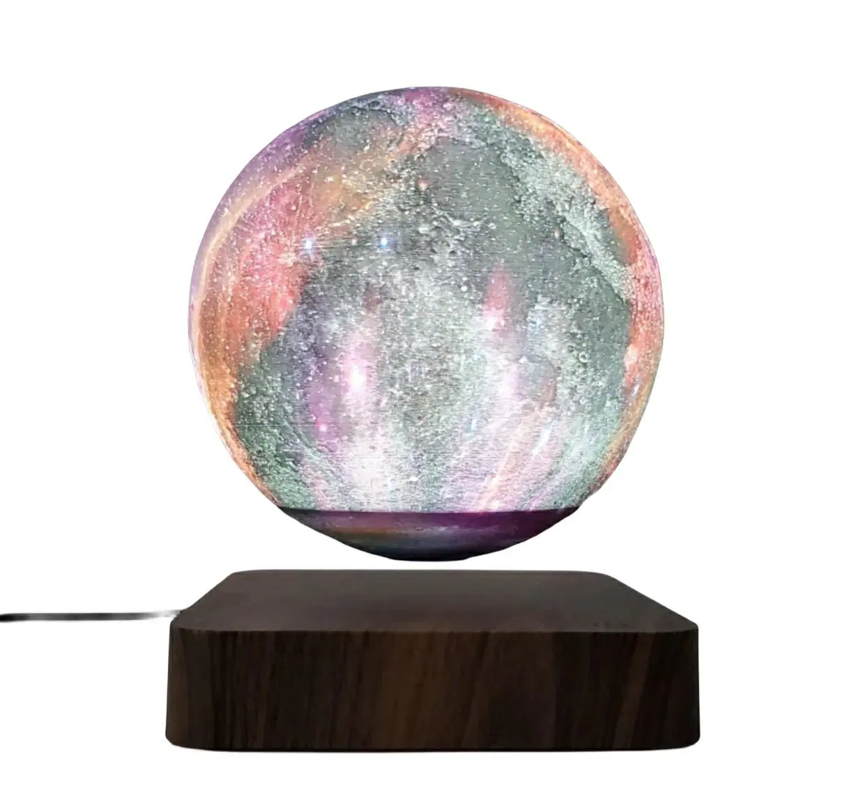 Nouvelle lampe lunaire magnétique en plastique pour intérieur en vente à l'usine pour la décoration de cadeau d'affaires à domicile.