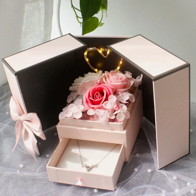 Free Sample Exquisite Custom Photo Album Packaging and USB Drive Packing Gift Boxes