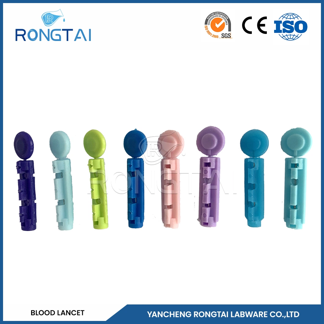 Rongtai Blood Lancets Factory Press Stainless Steel Lancet China Blood Lancets Single Use for Medical Use