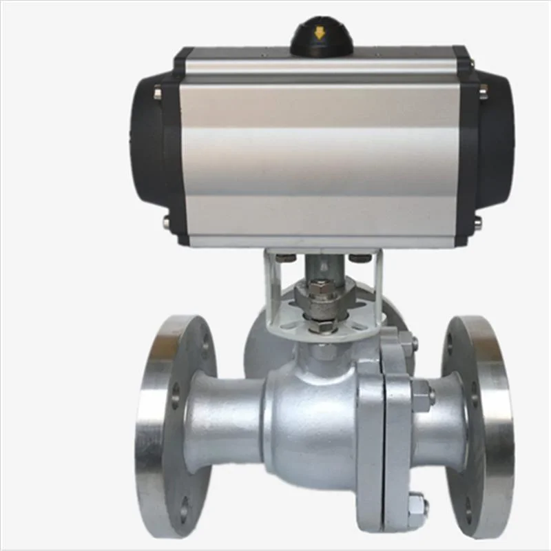 Q644f/Q645f Pneumatic Three-Way Ball Valve