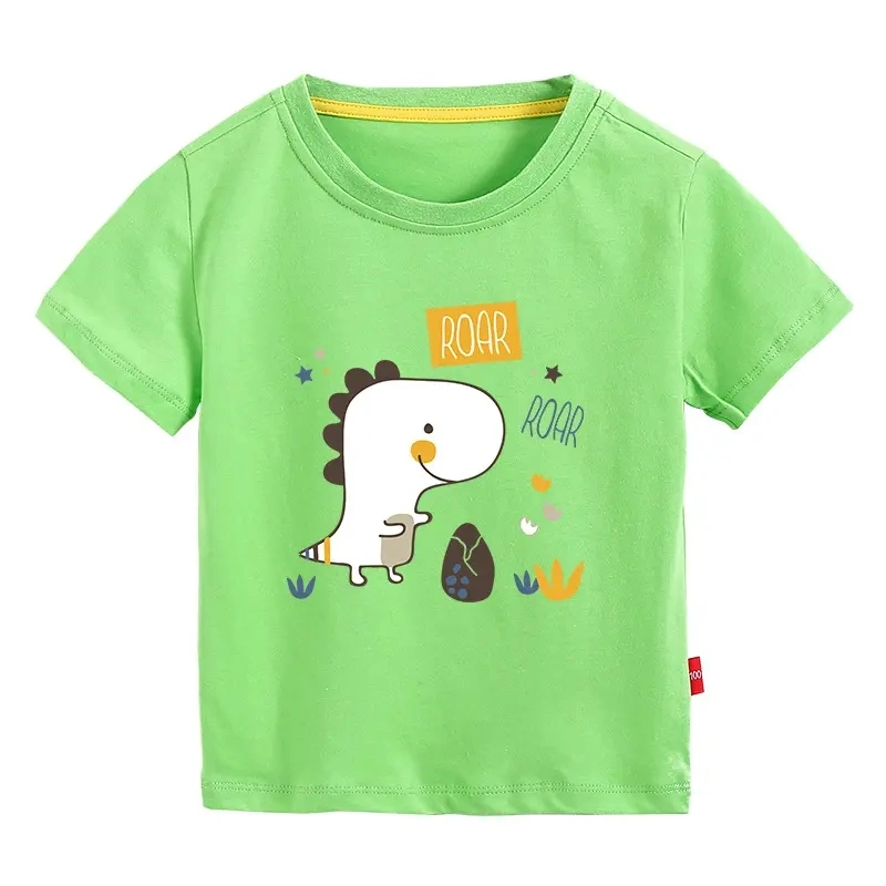 Kids T-Shirt 100% Cotton Round Neck Short Sleeve Wear for Summer