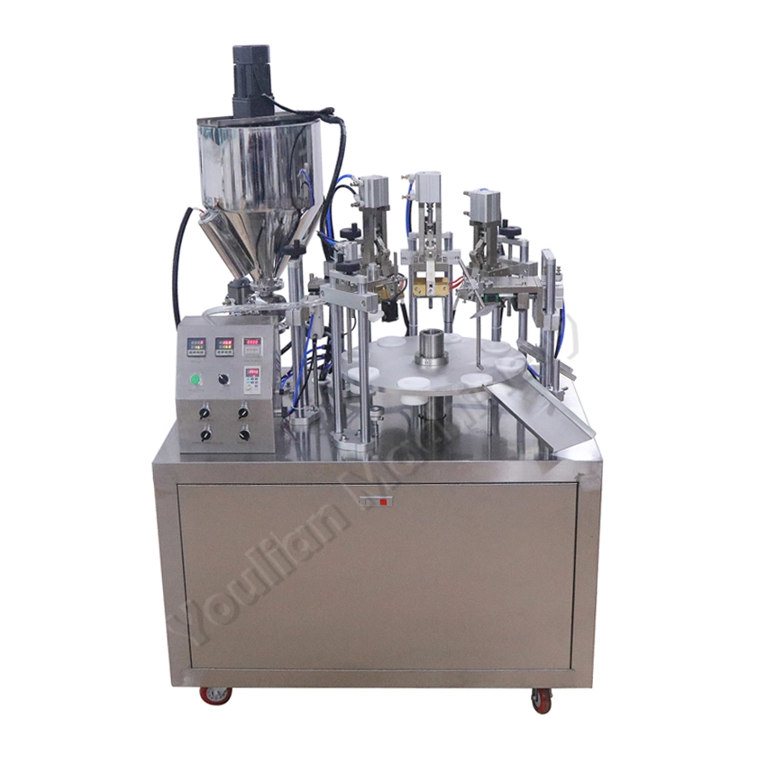 YLD-25 semi-automatique de remplissage et de scellement machine dentifrice plastique cosmétiques Crème onguent gels miel petit tube mastic machine