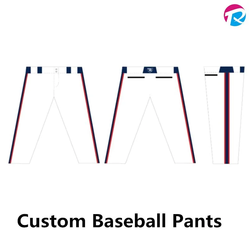 Wholesale Cheap Softball Uniforms Polyester Plain Softball Cropped Pants Blank Baseball Pants for Youth