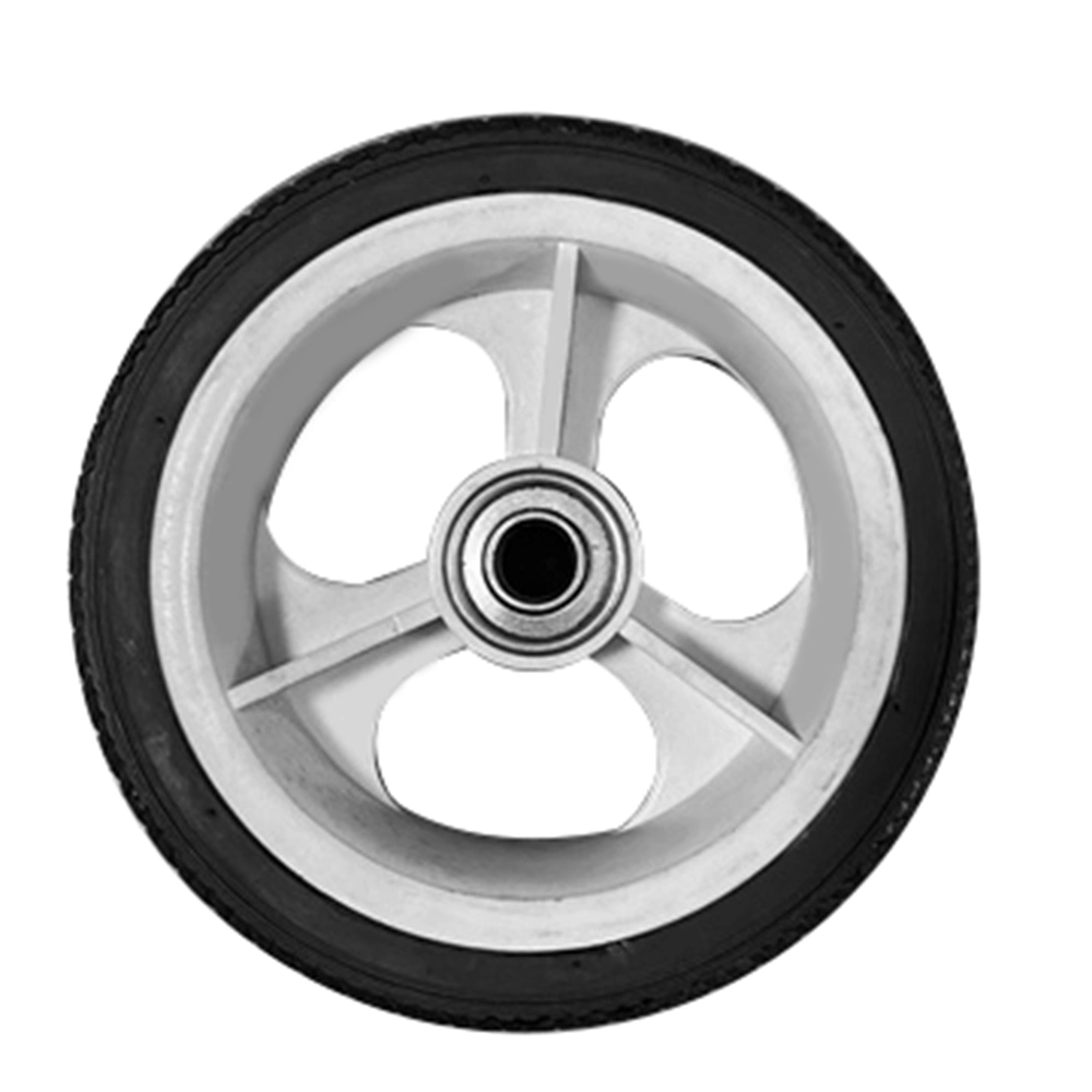 Solid Wheels 6 Inch Solid Rubber Wheels Lawn Mower Wheels