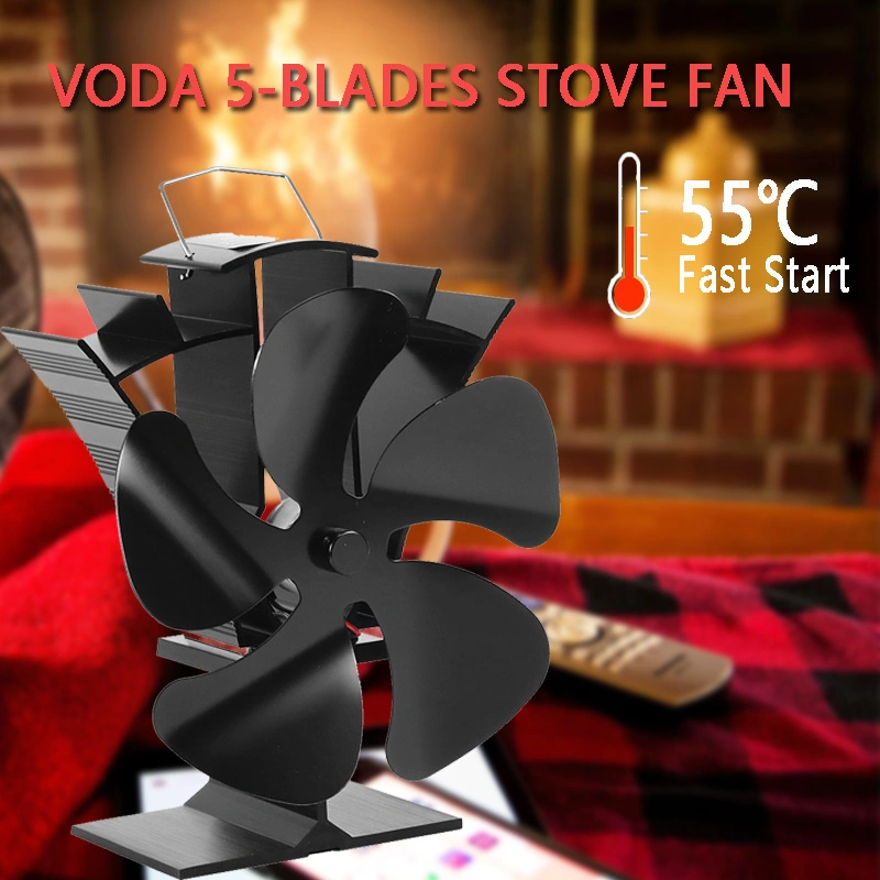 Voda Factory Wholesale/Supplier Fireplace Eco Friendly Fan Mini Heat Powered Stove Fan Non Electric