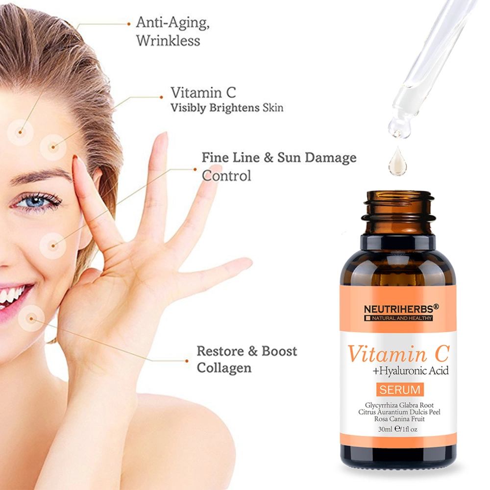 Factory Price Naturals Anti Aging Anti Wrinkle Vitamin C Face Whitening Serum