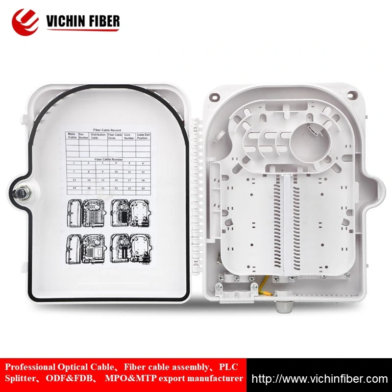 24 Core ABS PC fibra óptica Terminal Junction Box fibra Caixa de distribuição Nap 16 Terminal Core FDB Fiber Box