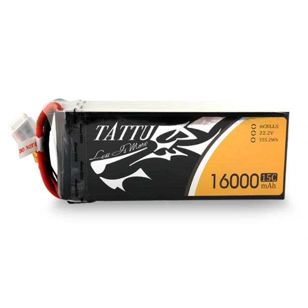 Tattu 16000mAh 6s 15c 22,2V Lipo Batería para la Agricultura Drone