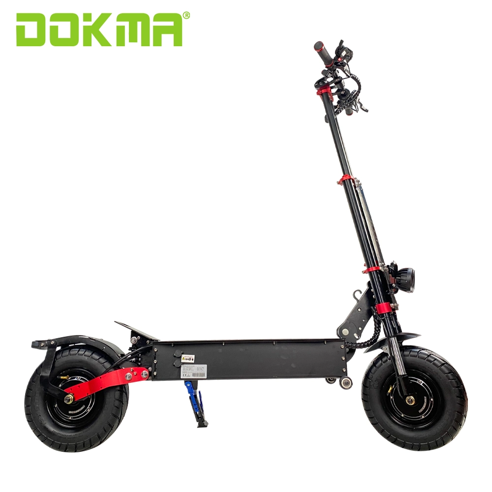 Dokma Dhot 2 Wheels 13 Inch All Terrain Dual Motor Folding Adults Mini Electric Kick Scooter Electric Scooter of Factory Wholesale Price