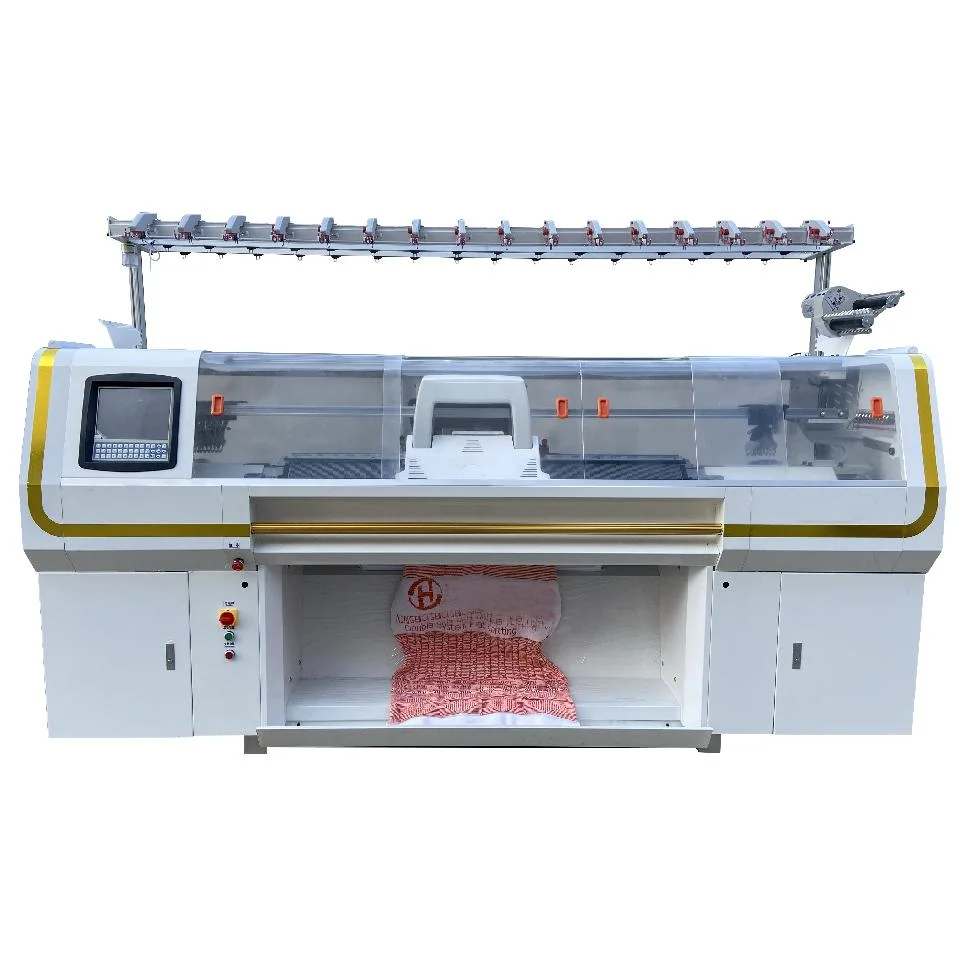 5.7g Variable Gauge Needle 12.10.9.7 Dual System Dual Rolla Flat Knitting Machine From China Supplier for Scarf Hat Shoes Sweater Tshirt