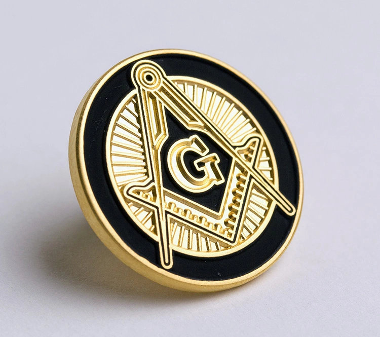 Cheap China Lapel Pin Soft Enamel Badge Custom Masonic Gifts