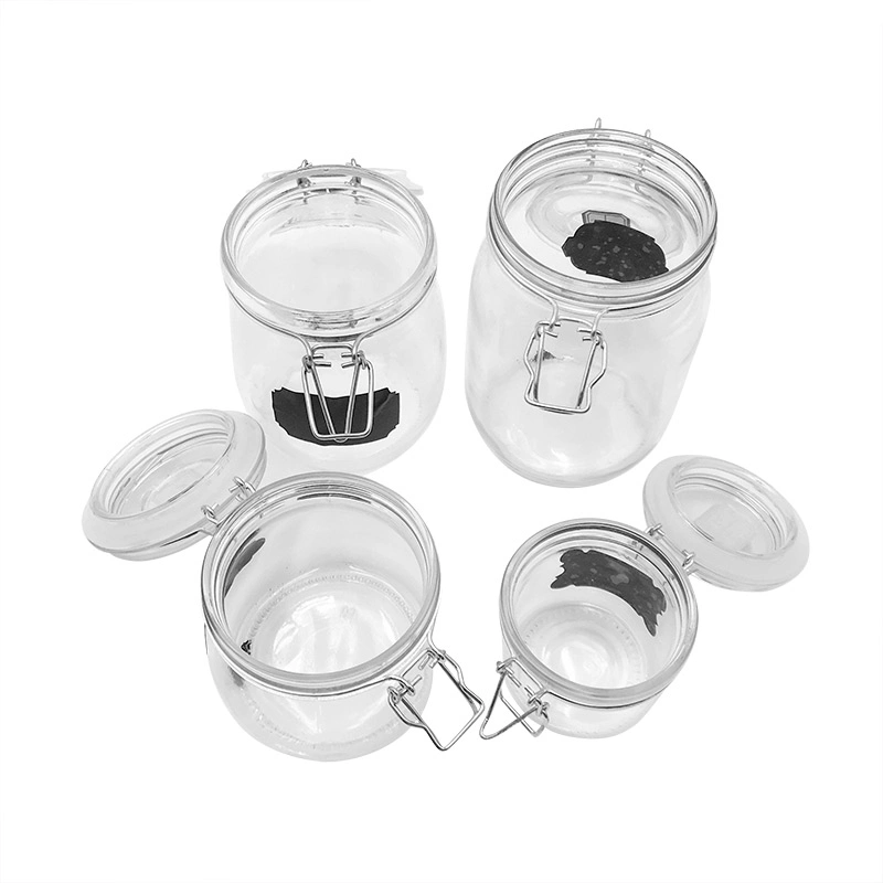 Round Swing Top Glass Jars Clip Top Glass Jars for Candy