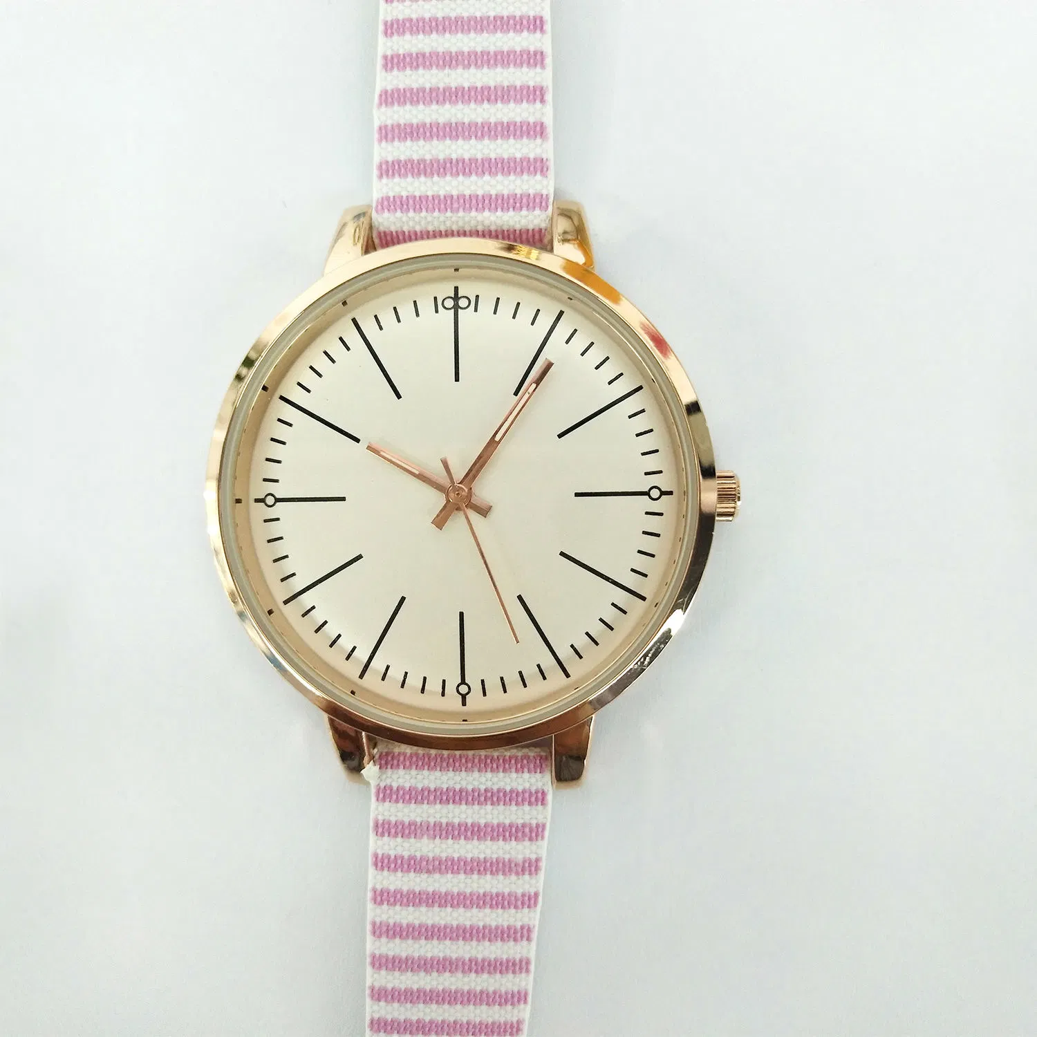 Promoção Dom personalizado de Nylon suíço tecem Quartz Lady Watch (CM0012)