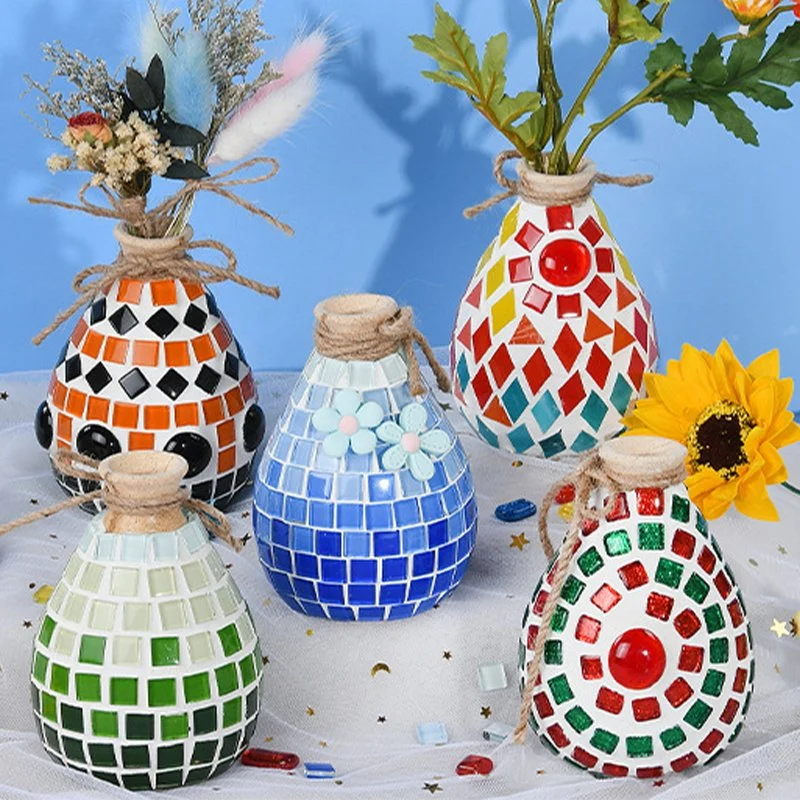 Mosaic Vase Crystal Glass DIY Arts & Crafts Kit