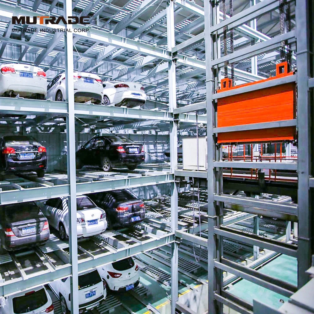 >100 Cars Commercial Parking Mechanical Garage Lift & Shuttle Type Fully Automatic Parking System