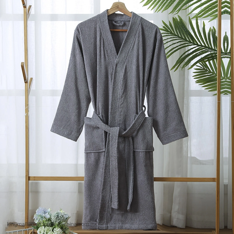 Long Soft Bath Robe Hotel SPA Bathroom Unisex Wholesale Bathrobe