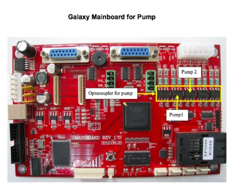 Placa vermelha 1,72 Mãe Placa Principal rev1.72 1.73 para Impressora Galaxy Ud-181la 1812la 1812LC 2512LC 3212LC 3212ld...