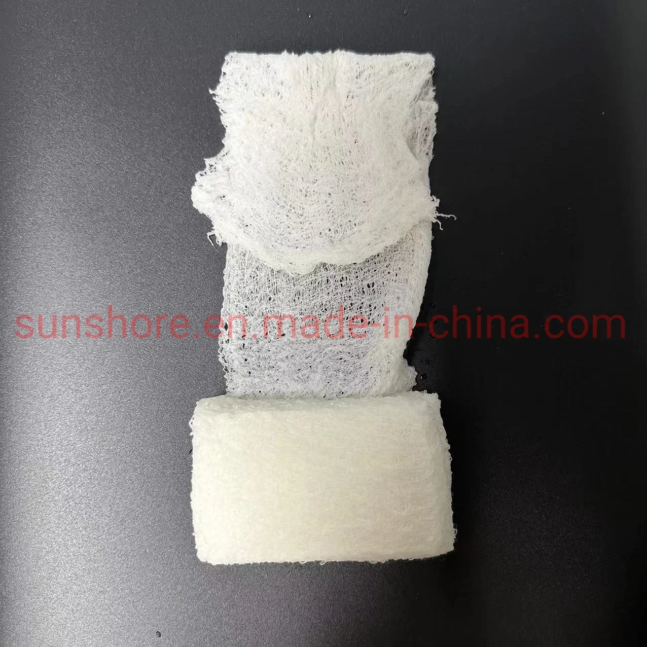 CE Approved Wholesale/Supplier First Aid Cotton Gauze Bandage for Clinical Hospital Crinkle Compressed Gauze