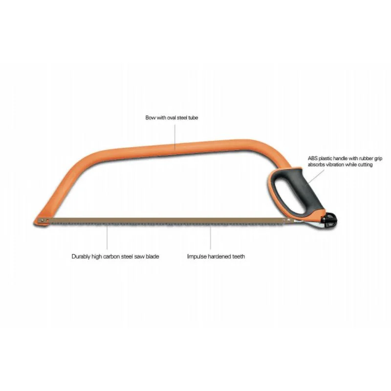 Bow Saw with Oval Steel Tube Bow Saw Durably and High Carbon Steel Saw Blade