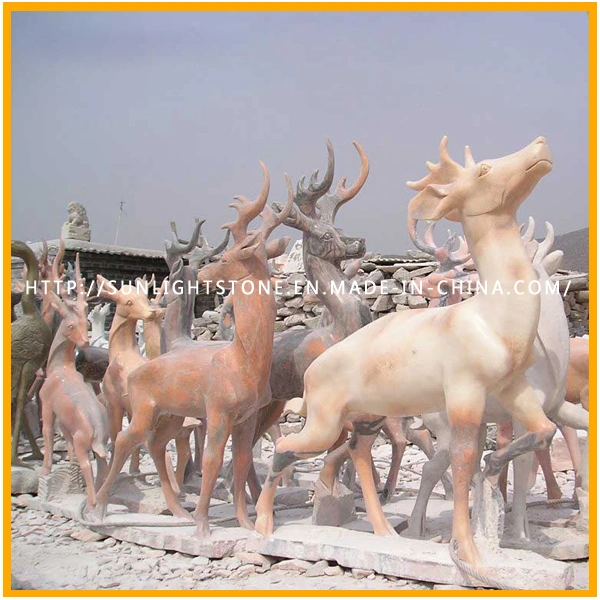 Factory Customize Modern/Garden Decoration Natural White/Yellow Sandstone/Marble/Granite Stone Religious/Angel/Elephant/Lion/Animal Statue Carving Sculptures