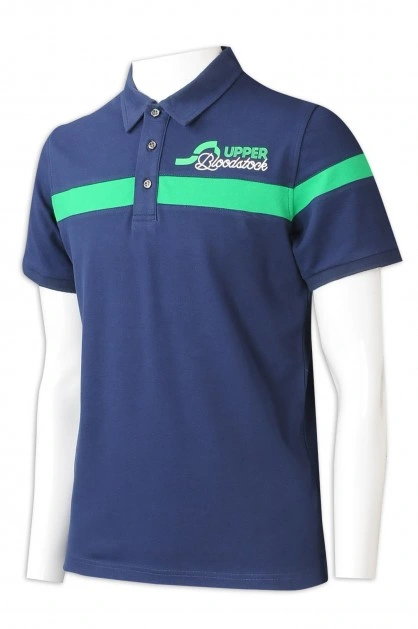 100% Polyester Strickstoff Regular Fit Feuchtigkeitsableitend Stickerei Logo On Chest Club Schulsport-Poloshirt