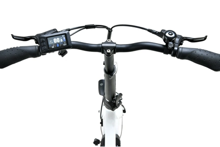 Vélo électrique à entraînement par courroie en carbone de 20'' avec moteur INTERMÉDIAIRE 350 W.