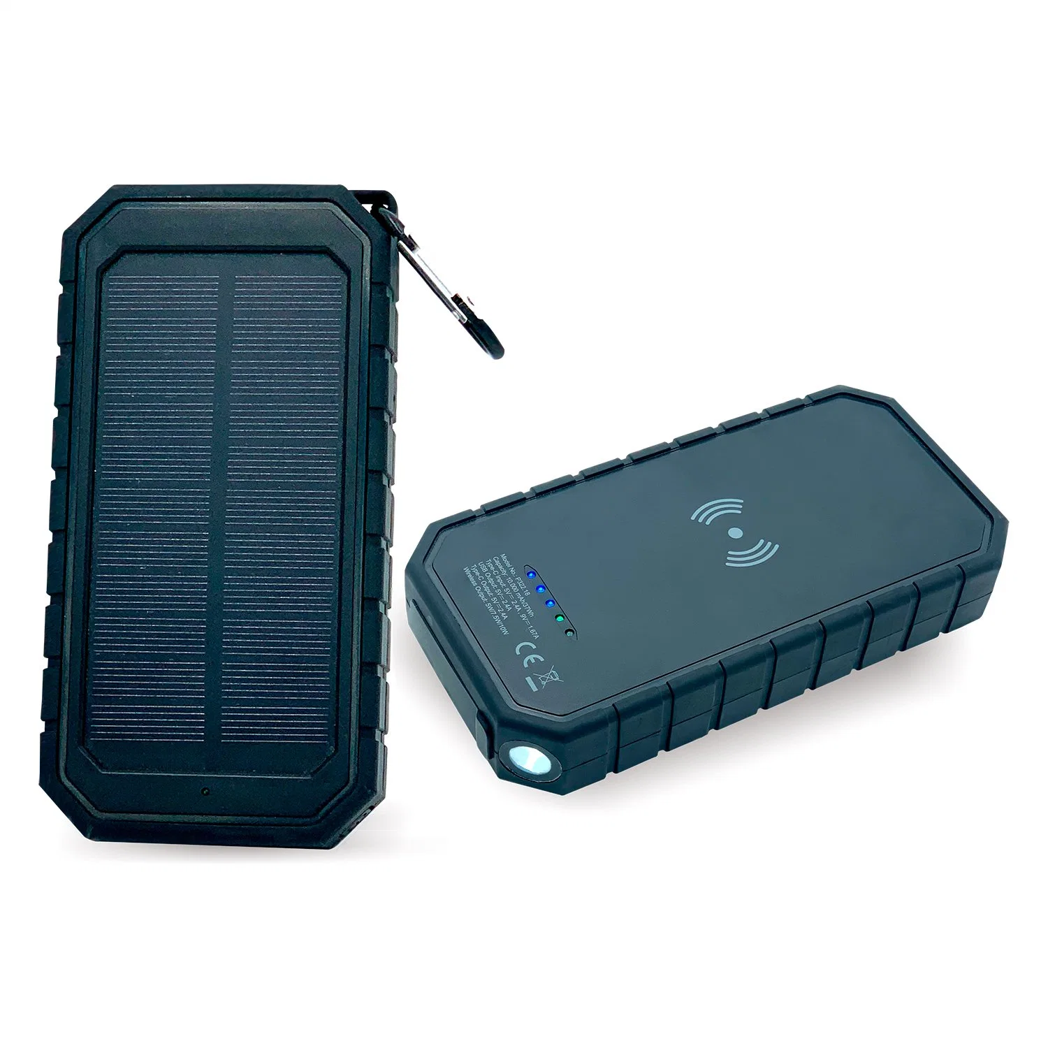 3 in 1 Ipx7 Waterproof Wireless Solar Charger for Smartphone