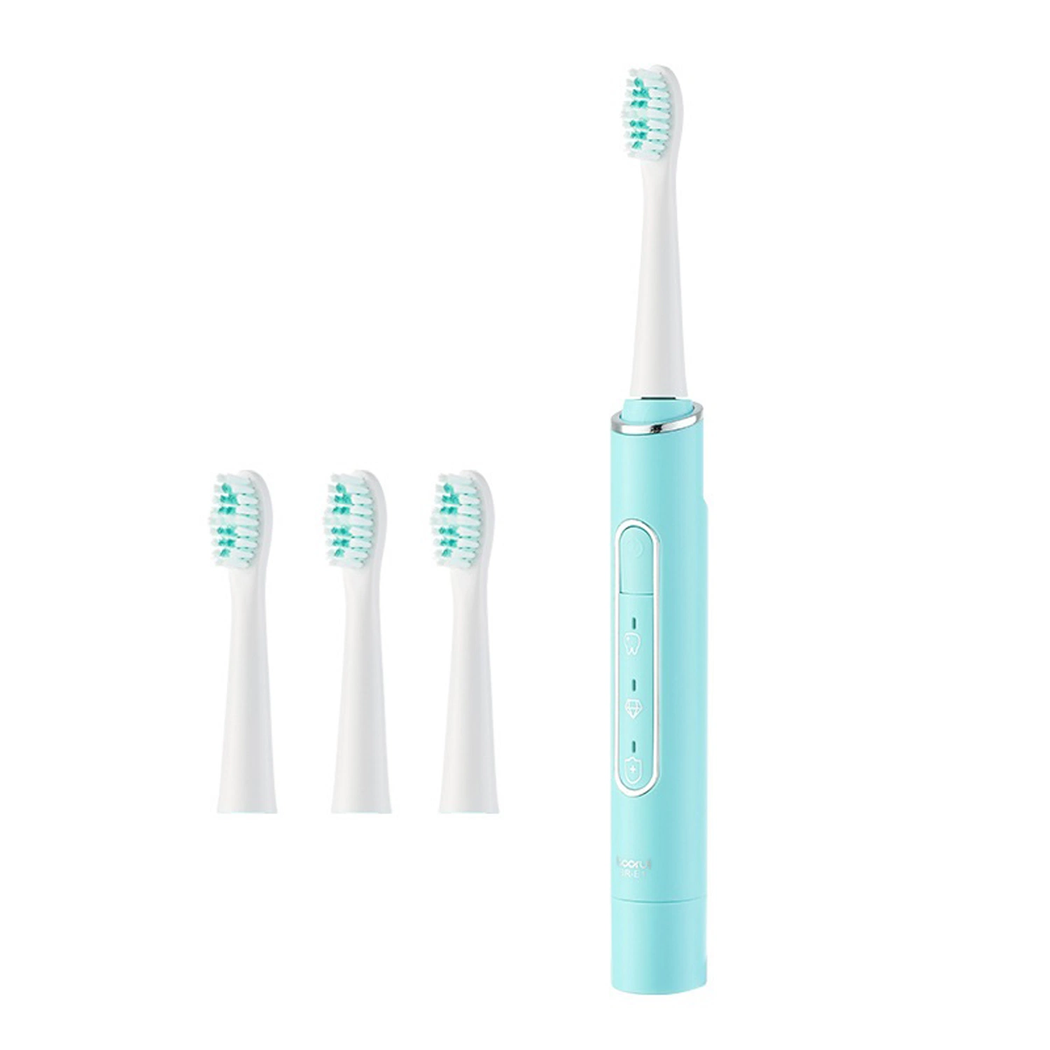 Rechargeable Power Ultrasonic Customizable Waterproof Automatic Electric Toothbrushes for Adults 4 Brush Heads