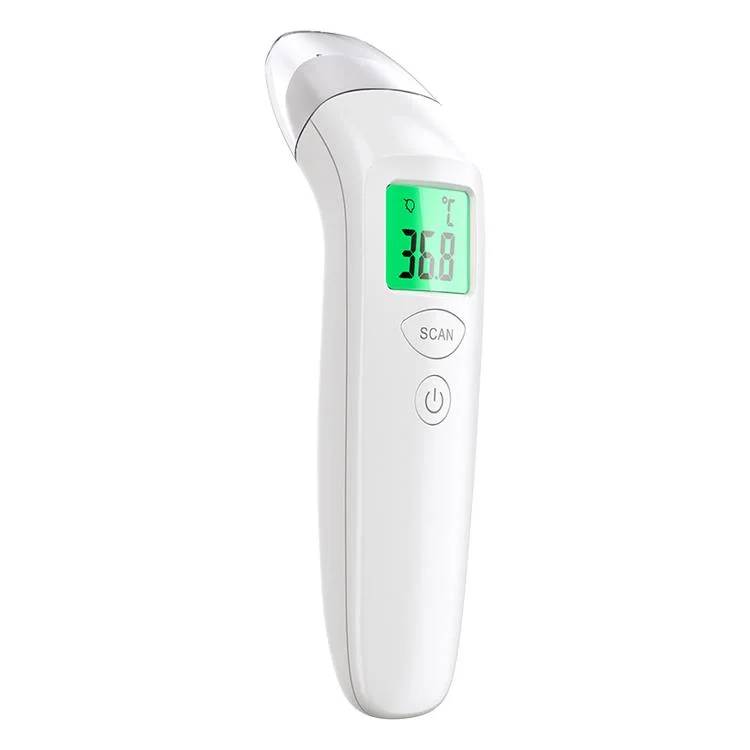 Office Hospital Supermarket Intelligent Professional High Temperature Automatic LCD Forehead Non Contact CE FDA RoHS Digital Infrared Thermometer