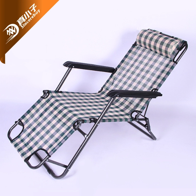 Sillón de pesca ajustable de hierro metálico fácil de llevar Playa plegable de aluminio Silla de camping