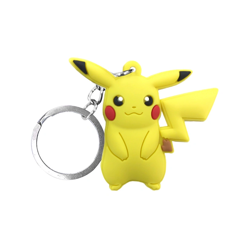 Customized Logo Cartoon Characters Anime Soft Touch PVC Key Ring Key Accessories