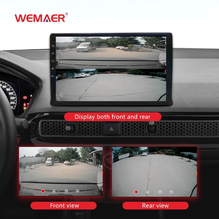 Wemaer 9"2 Double DIN Carplay Android Écran Lecteur DVD de voiture Radio Stéréo Navigation GPS Bt WiFi 4G Vidéo de voiture Caméra 360