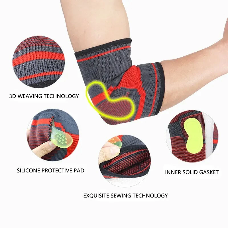 Sport Brace Pads Adjustable Elbow Guard Support Neoprene Strap Compression Sleeves Gym Protective Equipment