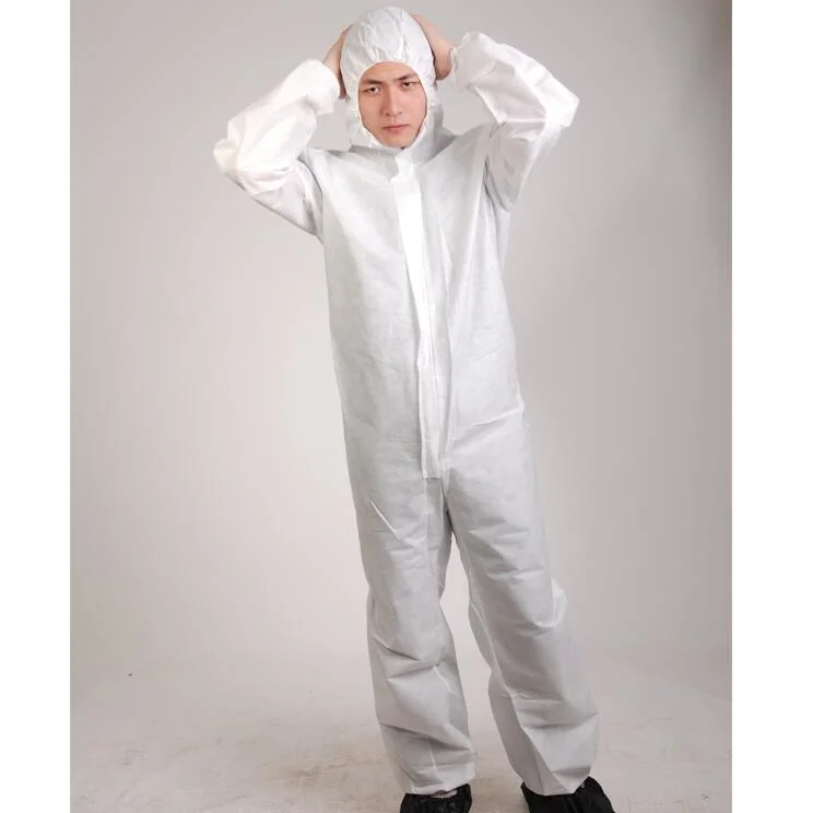 Nonwoven Disposable Protection Suits, Spp SMS Mf Coverall Suit for Industry