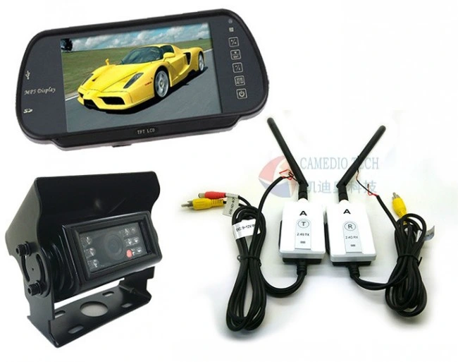 2.4G 24V 200m Wireless Video Rear View Transmitter&Receiver for Bus/Truck