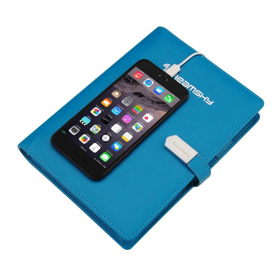 New Notebook with Wireless Power Bank and USB Flash Drive Notebook