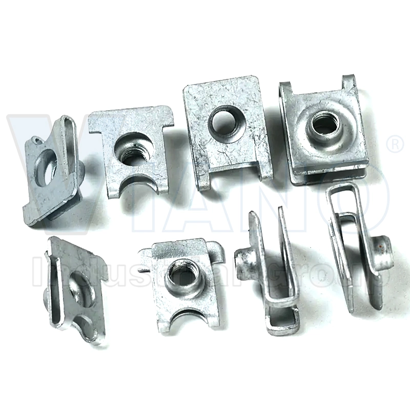 Car Dashboard Buckle Stainless Steel Stamping Parts Spring Clips Nuts Fasteners for Headlight of Automobile Car