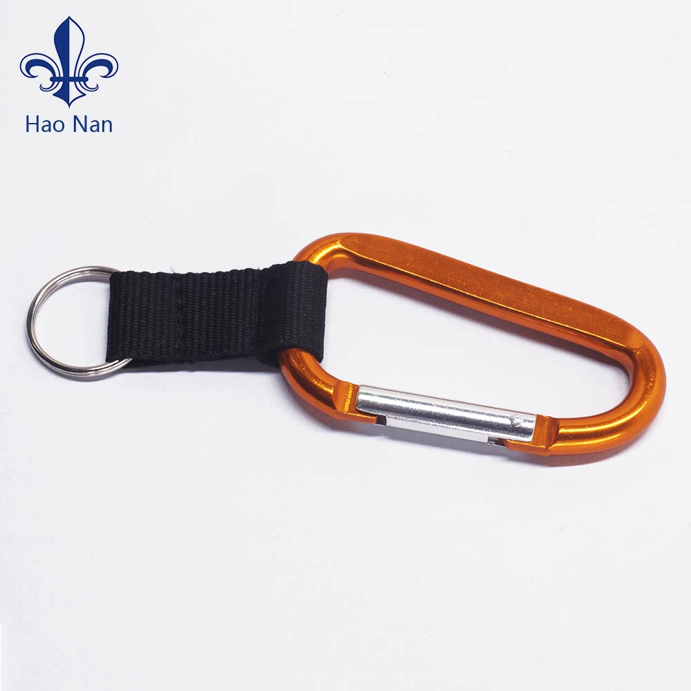 Promotion Cheap Custom Snap Carabiner Hook with Short Strap