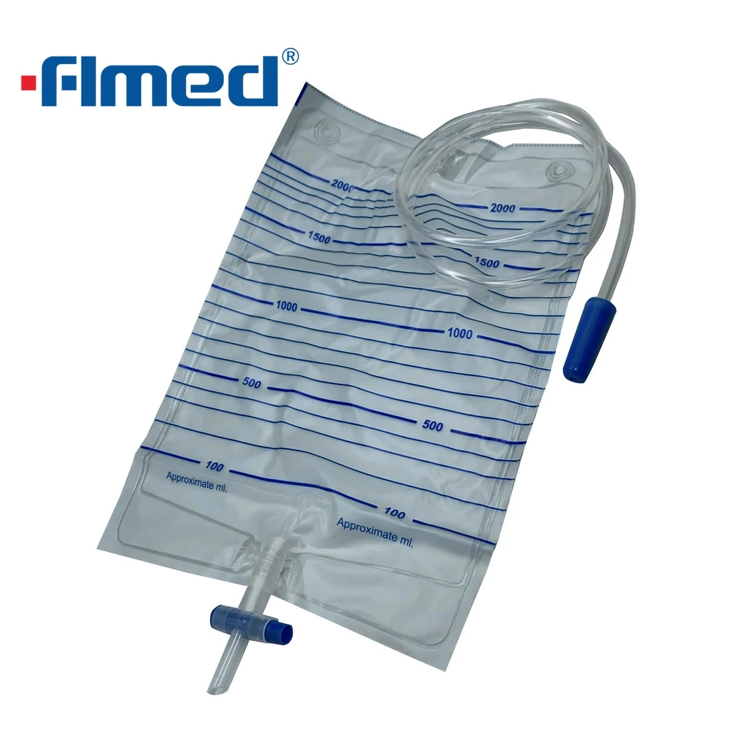 Medical Supply Basic Urine Bag 2000ml 90cm Tube