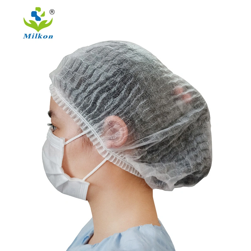 غطاء دائري/قبعة ممرضة يمكن التخلص منه/غطاء بوفانت/شبكة شعر