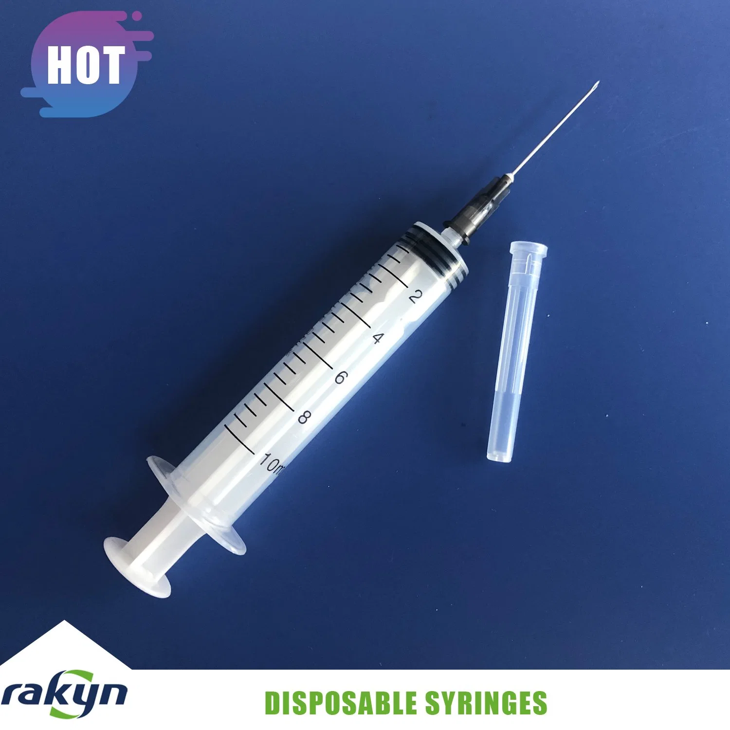 Medical Products of Disposable Plastic Vaccine Syringes with Needles Luer Slip 10cc 10ml