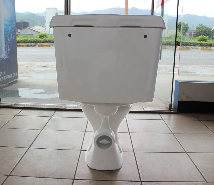 África baratos P-Trap wc de dos piezas de cerámica de porcelana sanitaria Inodoro