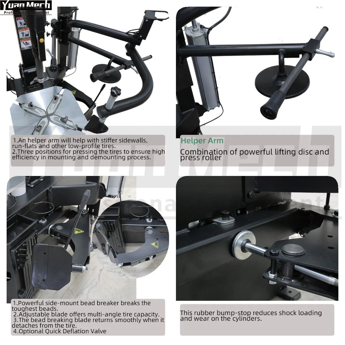 Los neumáticos para coche de forma automática el cambiador de ruedas de coche con el brazo auxiliar