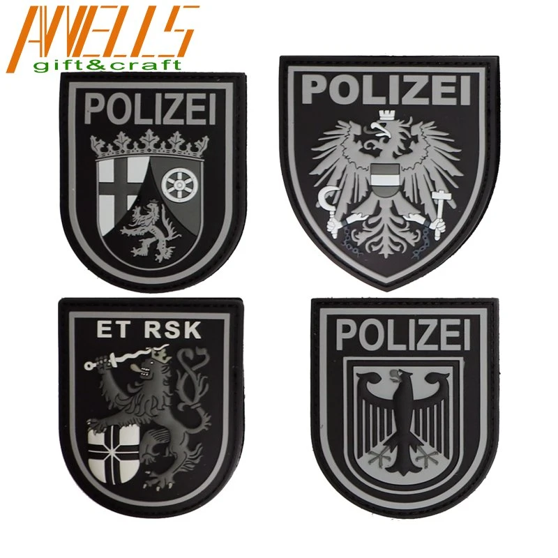 Custom PVC Rubber Tactical Patch 3D Logo Morale PVC Tactical Patches