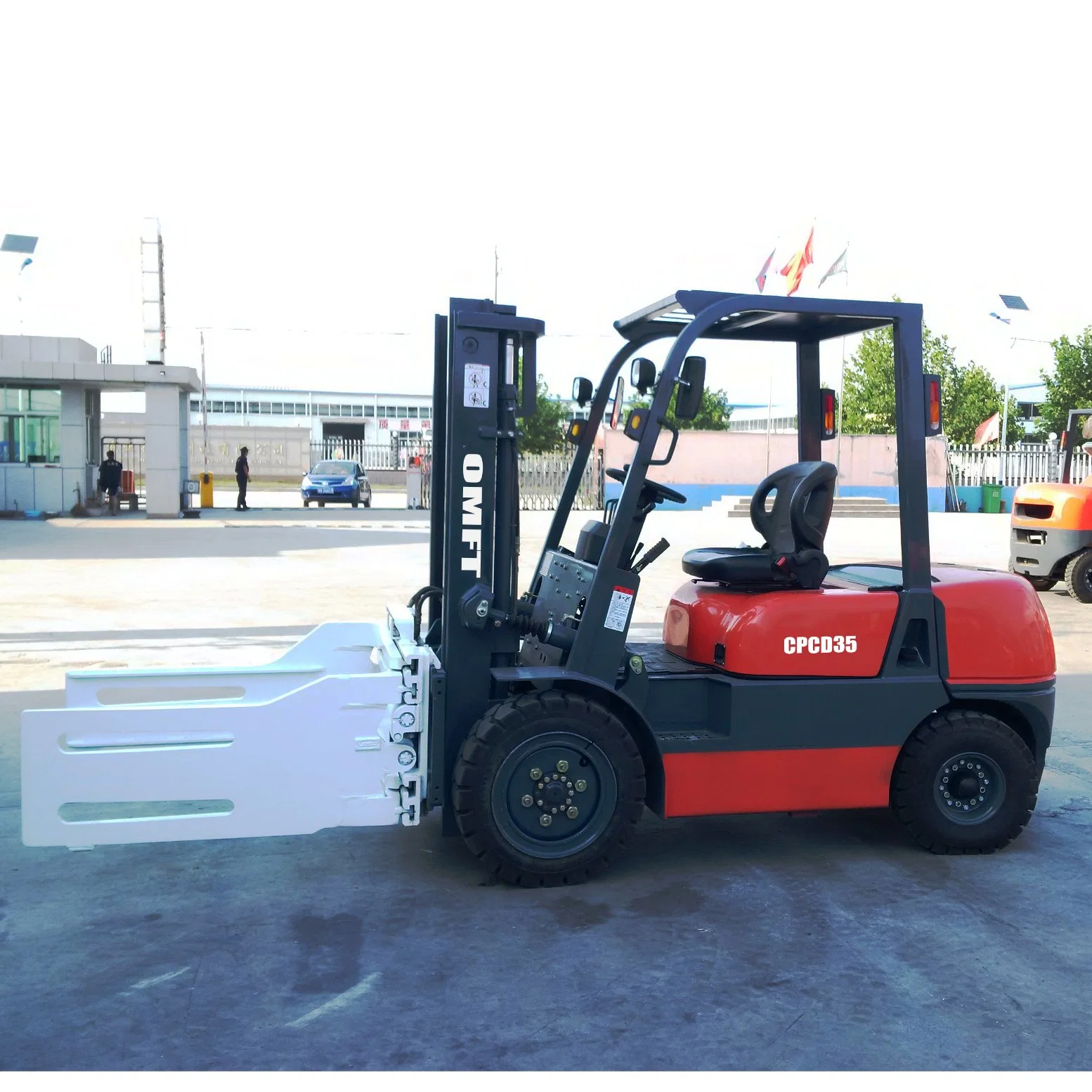 3.5ton 3500kg Cpcd35 Diesel Forklift Truck with 4.0m 4000mm Mast Duplex with Free Lift