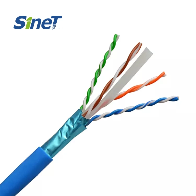 شبكة LAN للشبكة المحمية من نوع PVC LSZH FTP F/UTP STP Cat5e كابل