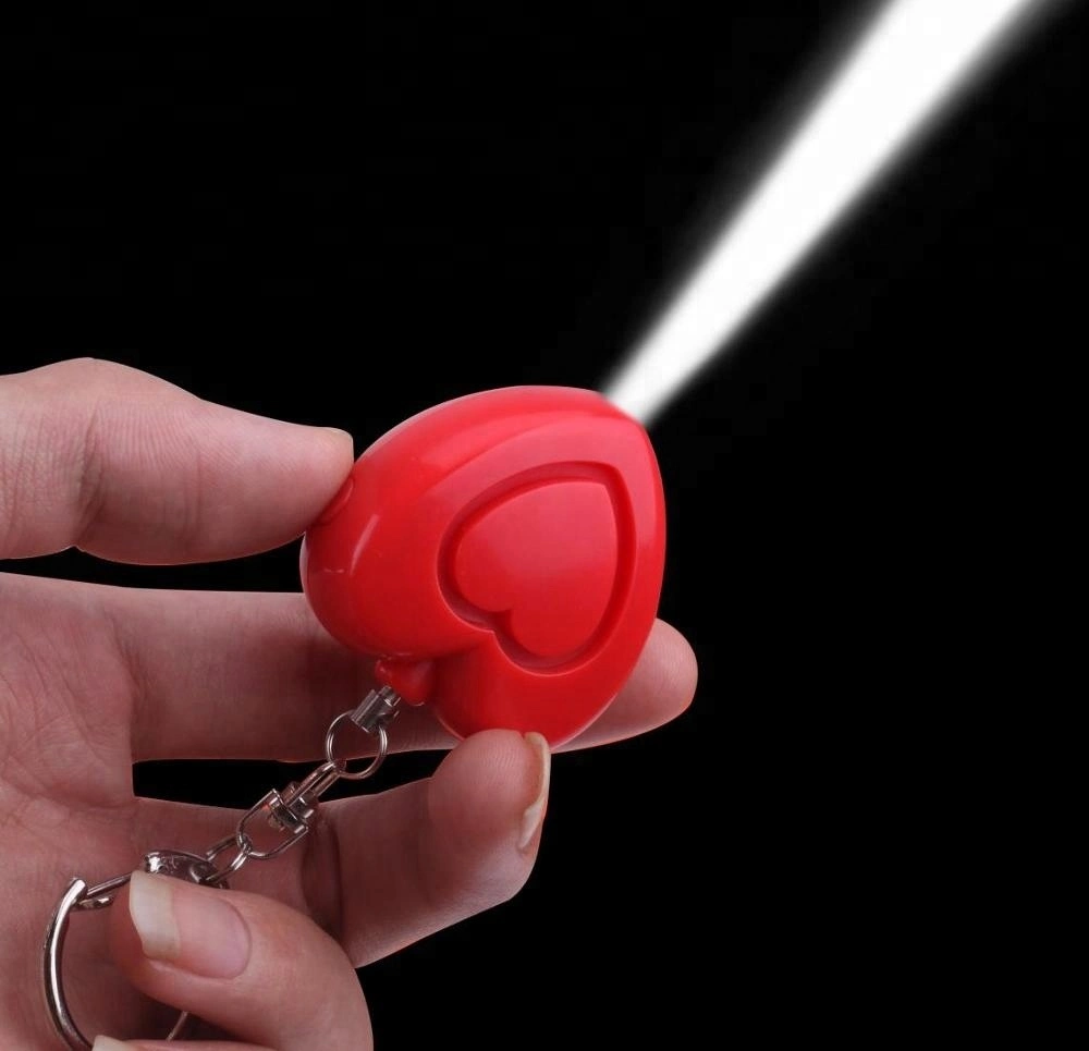 High Decibel Safety Alarm with Light Self Defense Personal Alarm Keychain