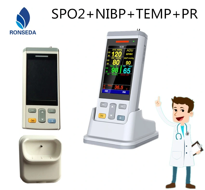 Medical Lab Equipment Handheld Medical Monitor with 3 Parameter Approved CE for Hospital and Clinic